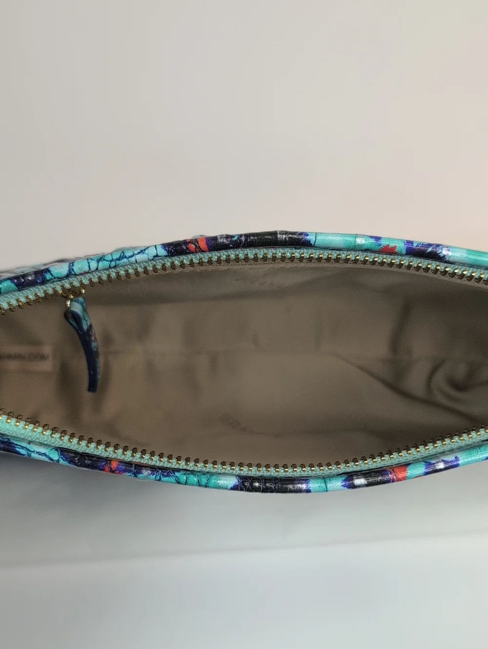 Brahmin Turquoise Multi Croc-Embossed Wristlet with Removable Strap NWT